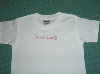 Baby Shirt mit Spruch First Lady