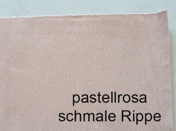 Platzdeckchen pastellrosa schmale Rippe