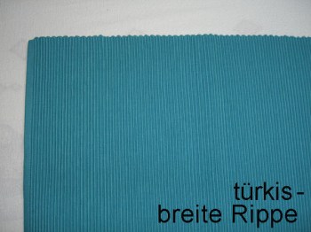 Platzdeckchen türkis breite Rippe